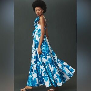 Anthropology Atsu Bow Maxi Dress XS petite